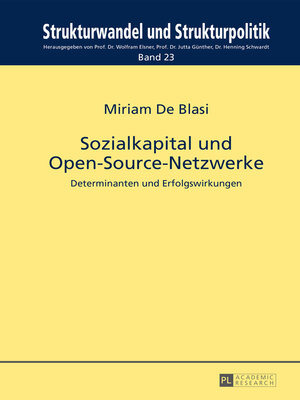 cover image of Sozialkapital und Open-Source-Netzwerke